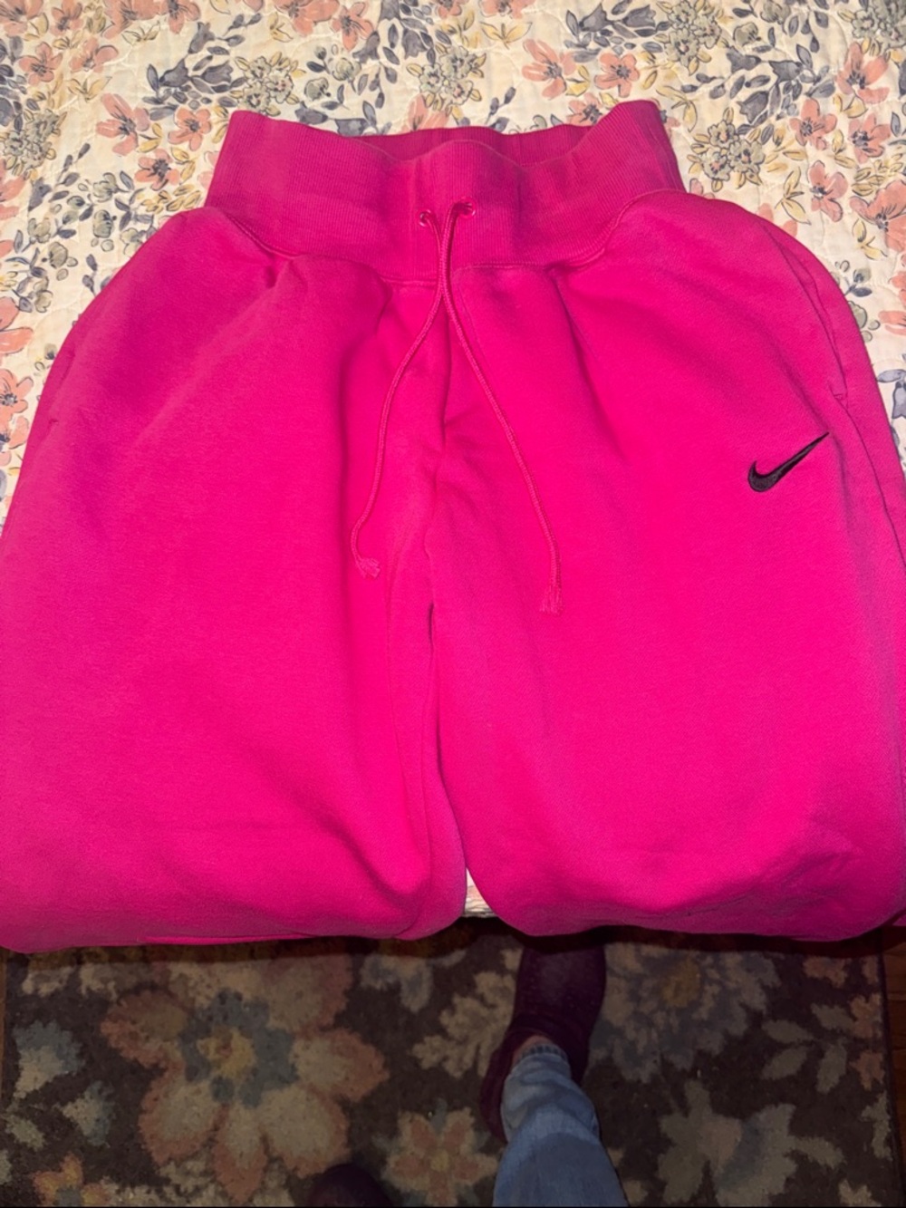 Nike Women's Hot Pink Drawstring Joggers
